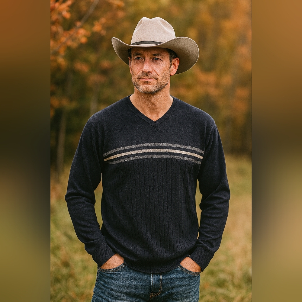 Giorgio di Firenze Western Cowboy Men's Wool Sweater Size M